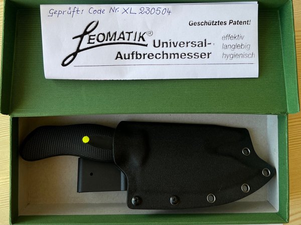 Leomatik Universal-Aufbrechmesser XL Griffschalen schwarz